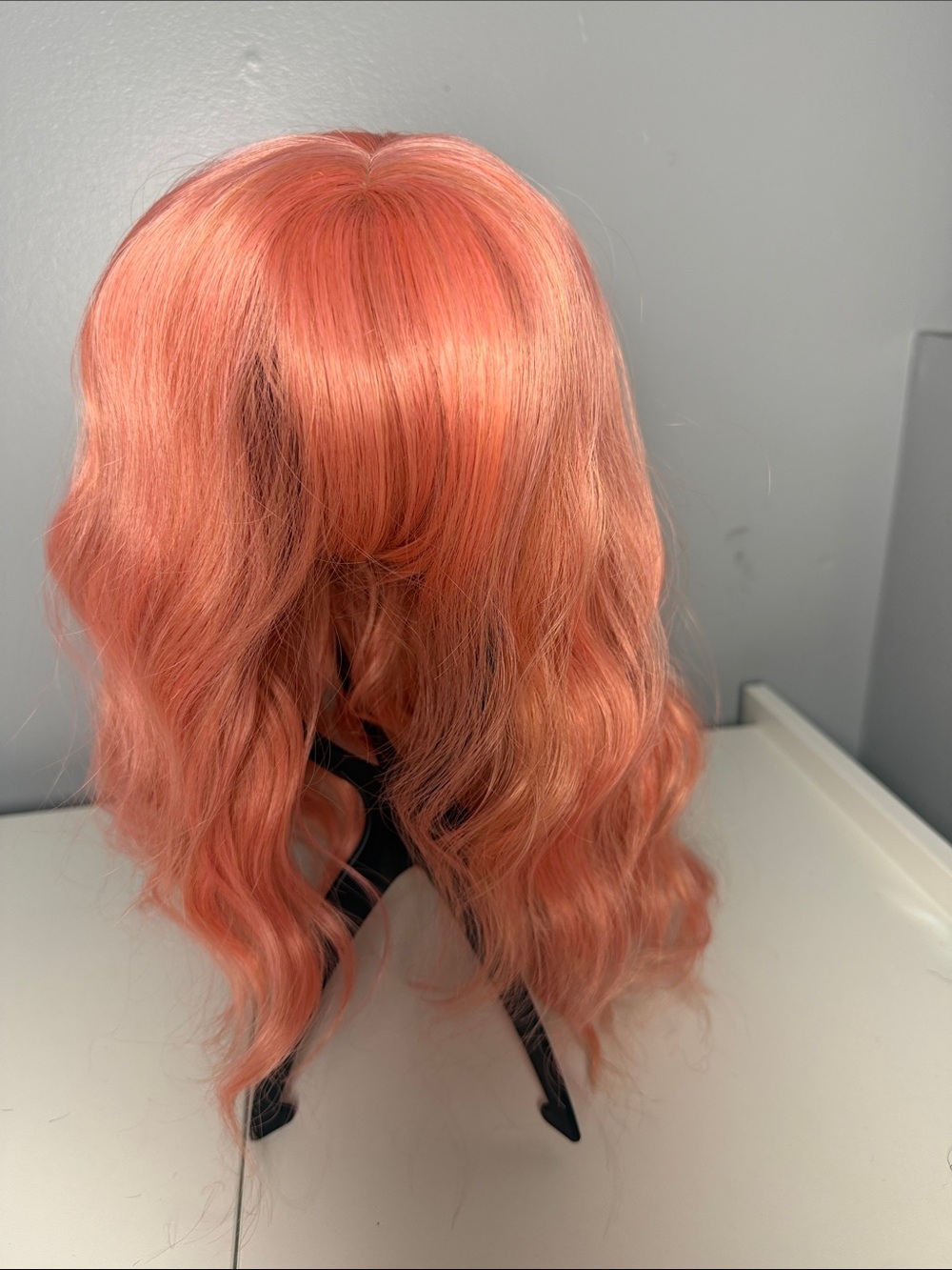 Pink Bob Wig Bangs β Wavy Synthetic Shoulder Length